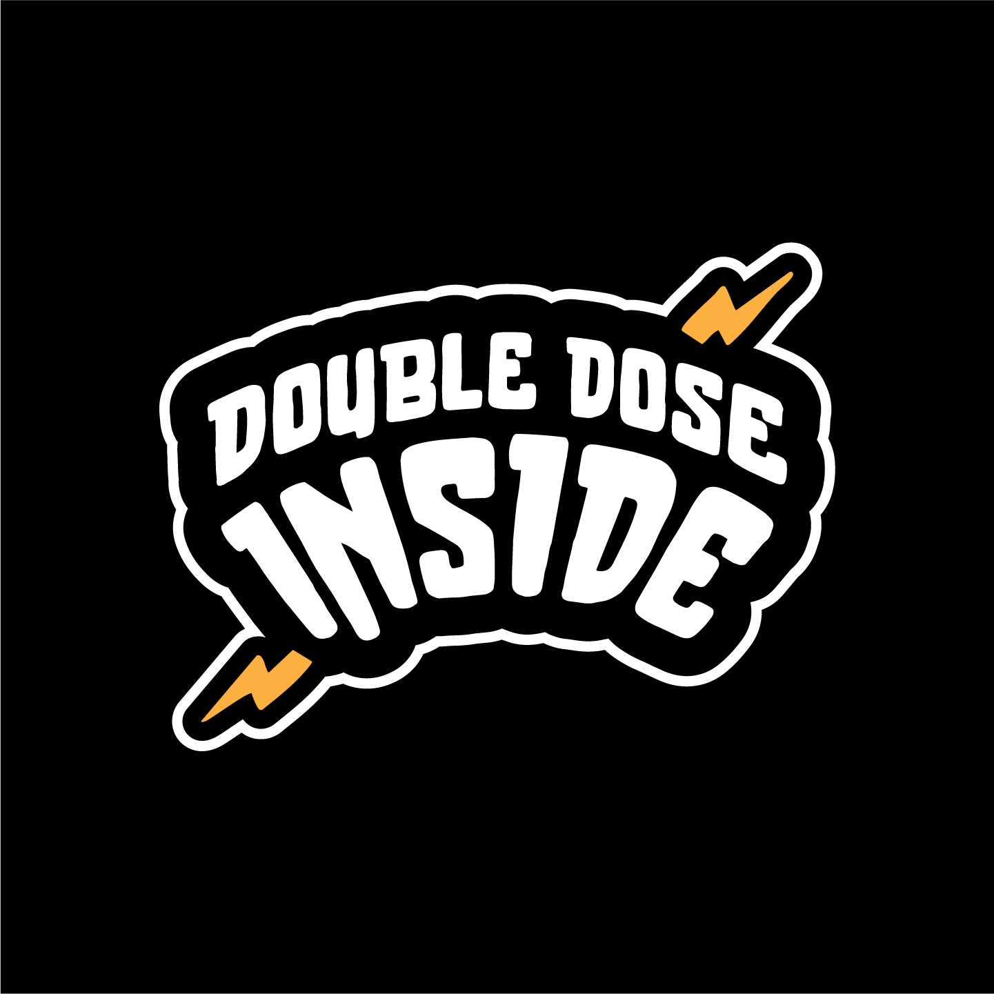 Double Dose Inside sticker featuring twin-themed design for family pride.